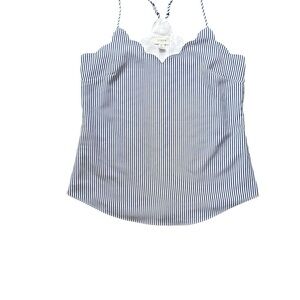 J Crew Striped Blue Top size 0